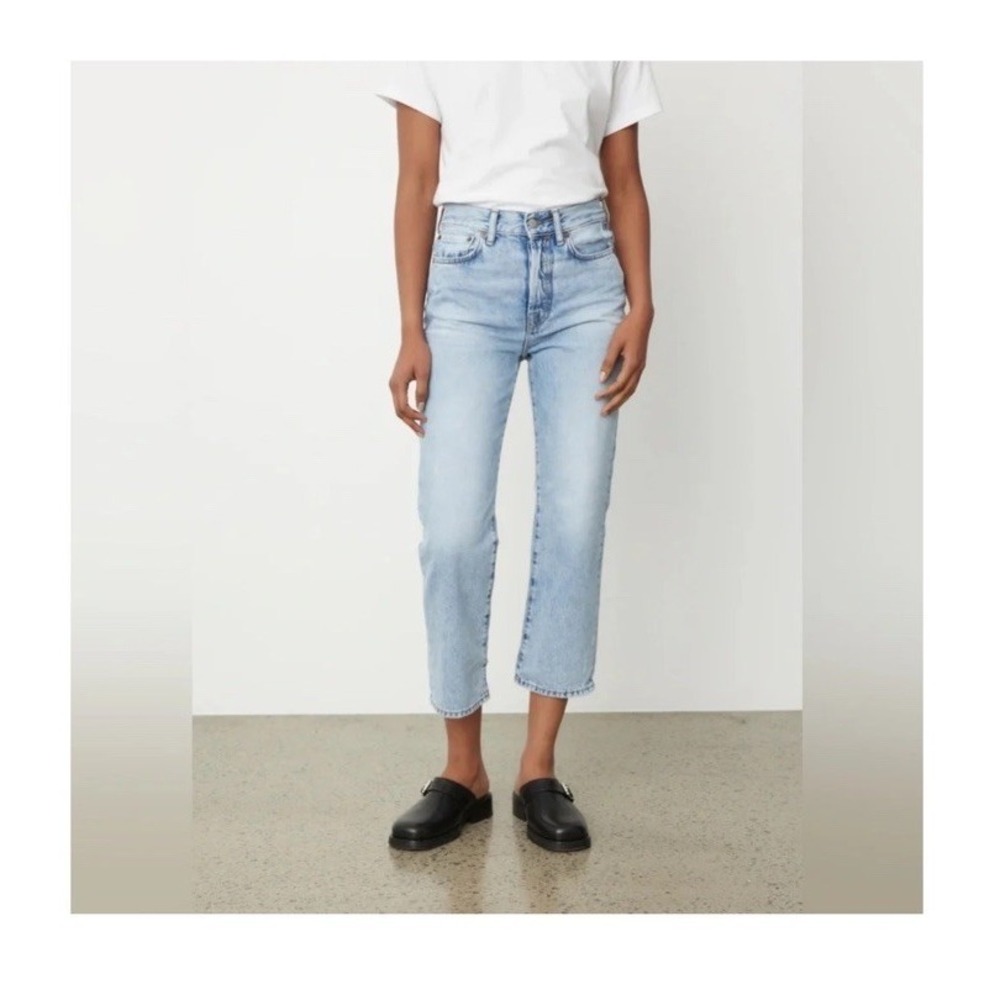 Acne Studios Mece Light Blue Trash Straight Leg Denim Jeans Size 23